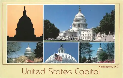 Washington DC United States Capitol Flag Kat. Washington