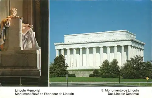 Washington DC President Lincoln Memorial Kat. Washington