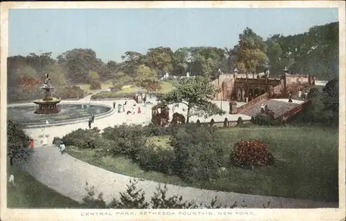 New York City Central Park Bethesda Fountain / New York /