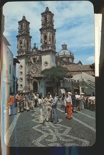 Taxco Calle San Agustin y la Parroquia de Santa Prisca Kat. Taxco