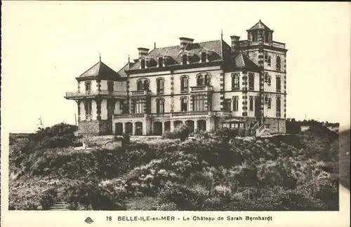 Belle-Ile-en-Mer Le Chateau de Sarah Bernhardt / Ile breton Atlantique /