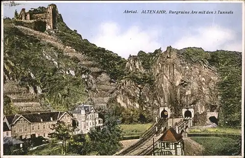 Altenahr Artal Burgruine Are 3 Tunnel Kat. Altenahr