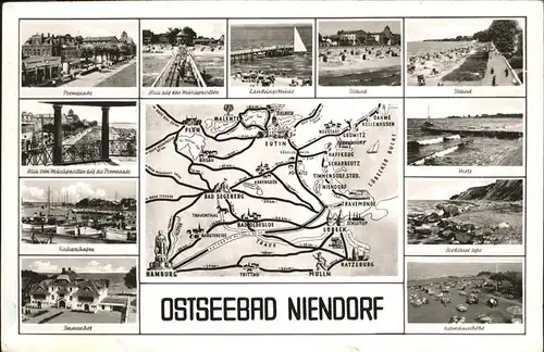 Niendorf Ostseebad Landkarte Strand Ostsee / Timmendorfer Strand /Ostholstein LKR