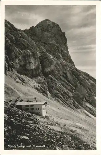 Zugspitze Knorrhuette Bergpanorama Kat. Garmisch Partenkirchen