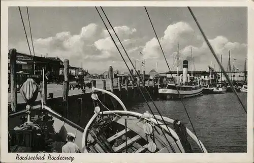 Norderney Nordseebad Hafen Schiffe Kat. Norderney