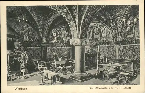 Wartburg Eisenach Kemenate der heiligen Elisabeth Kat. Eisenach