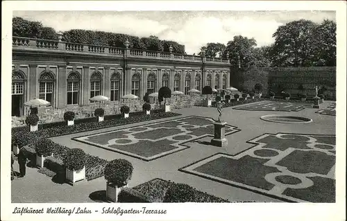 Weilburg Schlossgarten Terrasse Kat. Weilburg