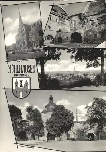 Muehlhausen Thueringen Ansichten Wappen Kat. Muehlhausen Thueringen