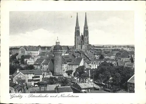 Goerlitz Sachsen Peterskirche Nicolaiturm / Goerlitz /Goerlitz LKR