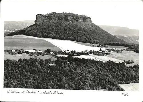 Lilienstein Fels Mit Ebenheit Kat. Bad Schandau