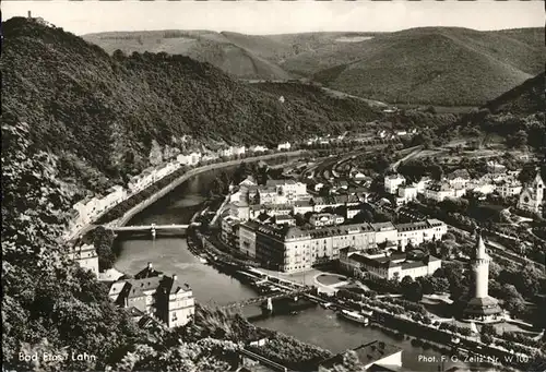 Bad Ems Lahnpanorama Bruecken Fliegeraufnahme Kat. Bad Ems