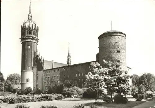 Wittenberg Lutherstadt Schloss mit Schlosskirche / Wittenberg /Wittenberg LKR