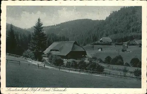 Bad Teinach Zavelstein Lauterbach Hof Kat. Bad Teinach Zavelstein