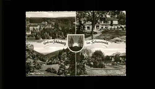 Schoemberg Schwarzwald Ansichten Wappen Kurpark Kurhaus Kat. Schoemberg