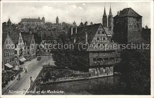 Nuernberg Partie a.d.Maxbruecke Kat. Nuernberg