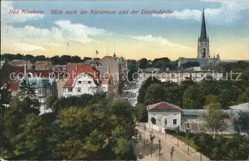 Bad Nauheim Blick auf die Dankeskirche Kat. Bad Nauheim