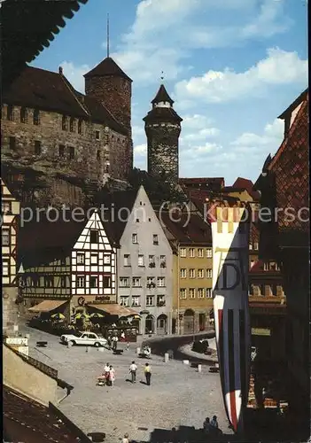 Nuernberg Duerer haus mit Burg Kat. Nuernberg