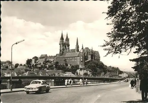 Meissen Elbe Sachsen mit Albrechtsburg u.Dom Kat. Meissen