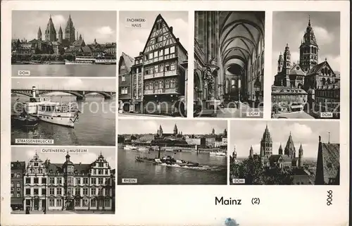 Mainz Rhein Gutenberg-Museum u.Dom / Mainz Rhein /Mainz Stadtkreis