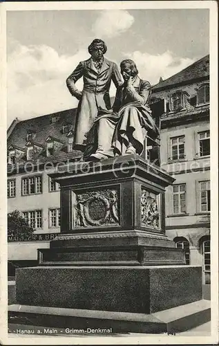 Hanau Main Grimm Denkmal Kat. Hanau