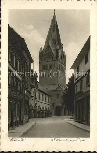 Soest Arnsberg Rathausstrasse u.Dom / Soest /Soest LKR