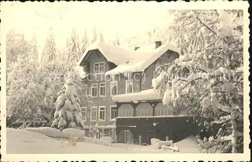Schellerhau Ferienlager im Winter Kat. Altenberg