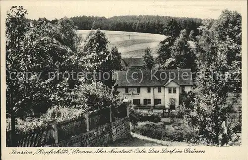 Neustadt Orla Pension Kupferhtte Dorf Gruenen Kat. Neustadt Orla