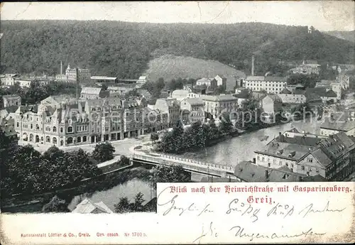 Greiz Thueringen Heinrichstr Casparinenberg Kat. Greiz