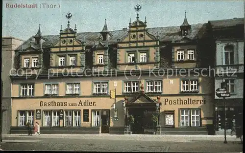 Rudolstadt Gasthaus zum Adler Posthalterei Kat. Rudolstadt