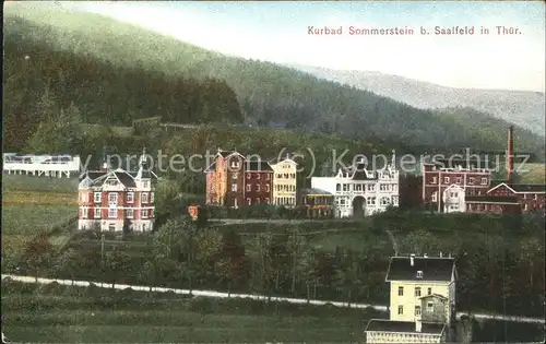 Saalfeld Saale Kurbad Sommerstein Kat. Saalfeld