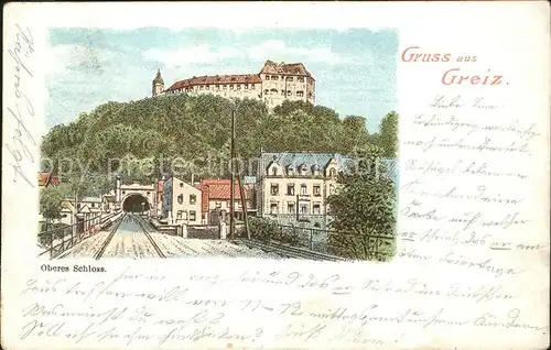 Greiz Thueringen Oberes Schloss Kat. Greiz