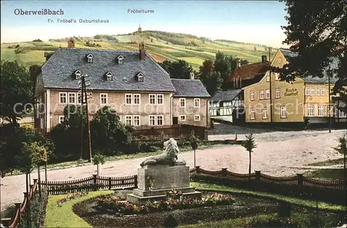 Oberweissbach Fr. Froebels Geburtshaus Froebelturm Kat. Oberweissbach