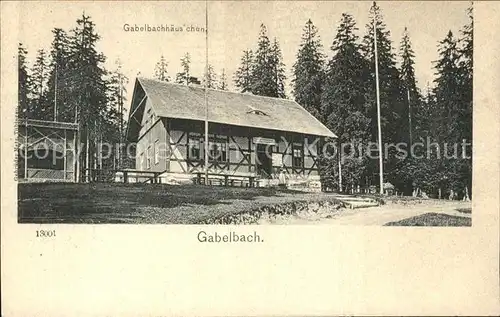 Gabelbach Thueringen Gabelbachhaeuschen Kat. Langewiesen