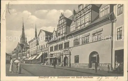 Saalfeld Saale Saalstrasse Stadt Apotheke Kat. Saalfeld