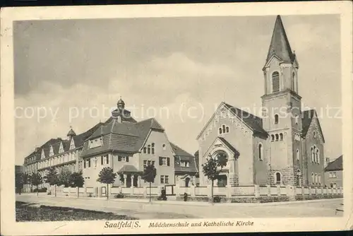 Saalfeld Saale Maedchenschule Kath. Kirche Kat. Saalfeld