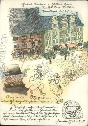 Saalfeld Saale alte Gans / Saalfeld /Saalfeld-Rudolstadt LKR