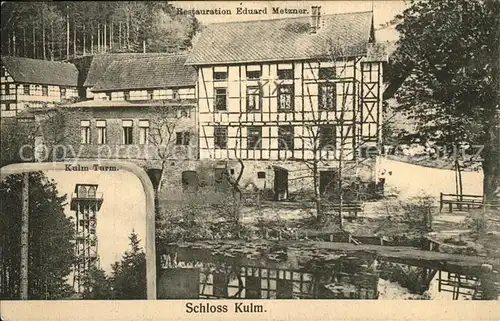 Saalfeld Saale Schloss Kulm Kat. Saalfeld
