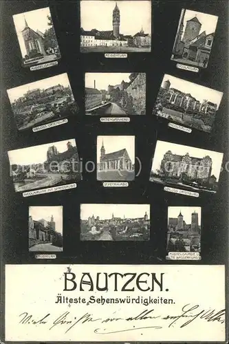 Bautzen Alte Sehenswuerdigkeiten Kat. Bautzen