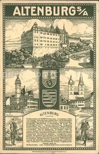 wx74437 Altenburg Thueringen Ansichten Kategorie. Altenburg Alte Ansichtskarten