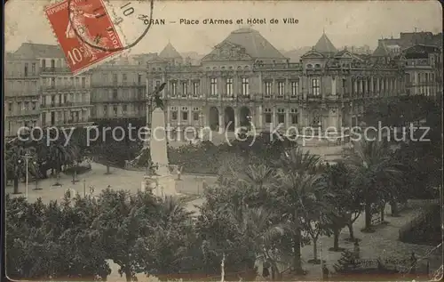 Oran Algerie Place d Armes et Hotel de Ville Monument Kat. Oran