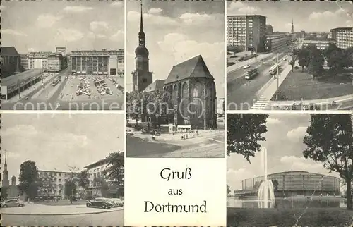 Dortmund Hansaplatz Hotel "Roemischer Kaiser" Reinoldikirche Westfalenhalls Kat. Dortmund