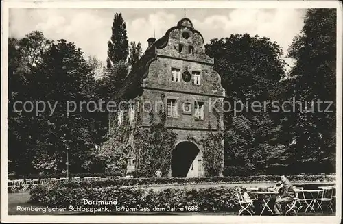 Dortmund Rombergscher Schlosspark Torturm Kat. Dortmund