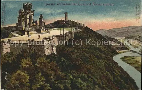 Hohensyburg Kaiser Wilhelm Denkmal Ruhrtal Kat. Dortmund