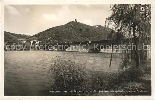 Hohensyburg Bruecke Burg Kat. Dortmund