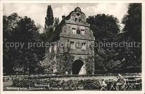 Dortmund Rombergscher Schlosspark Torturm  Kat. Dortmund