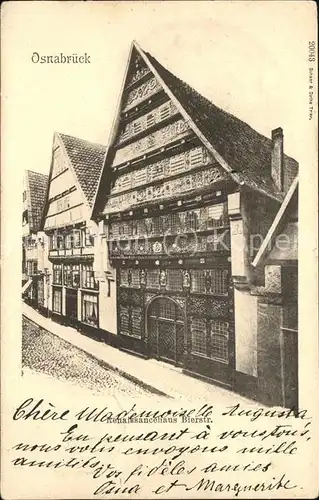 Osnabrueck Renaissancehaus in Bierstrasse Kat. Osnabrueck