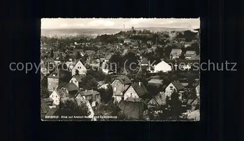 Bielefeld Panorama mit Sparrenburg Kat. Bielefeld