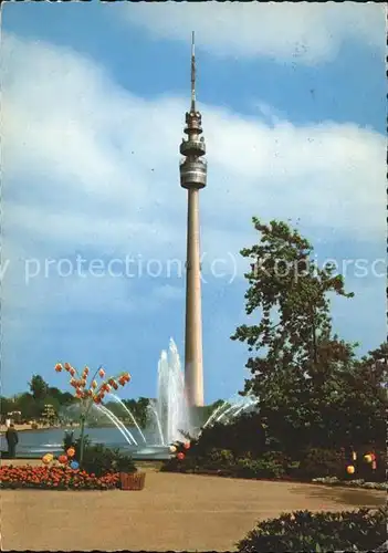 Dortmund Westphalenpark mit Fernsehturm Kat. Dortmund