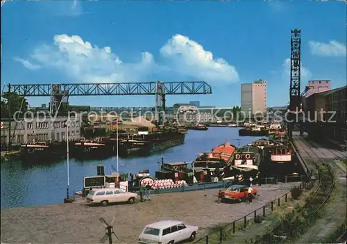 Dortmund Hafen Schiffe Autos Kat. Dortmund