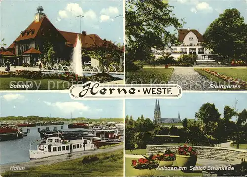 Herne Westfalen Stadtgarten Schloss Struenkede Hafen / Herne /Herne Stadtkreis